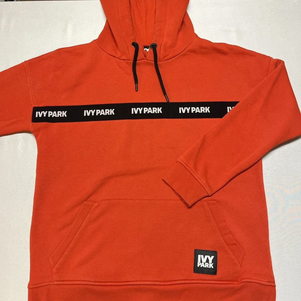 Adidas Ivy‎ Park Red Orange Hoodie Unisex Small Oversized